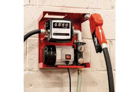 SIP SIP-06807 230v 60ltr/min Diesel Transfer Pump with Fuel Meter - Red