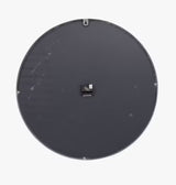 Libra Interiors Framed Beaded Mirrored 70cm Round Wall Clock - Silver/Grey