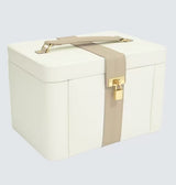 Stackers The Dulwich Belgravia Leather Jewellery Organiser Box - Cream/Mink