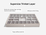 Stackers Supersize Large Jewellery Organiser Box Set of 3 - Taupe - Kazoop 