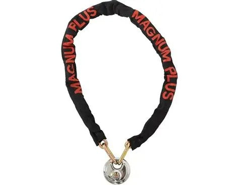 Magnum Plus Rogue 1.8 Chain with Rotary Bike Lock 180cm x 8mm 6/10 - Black