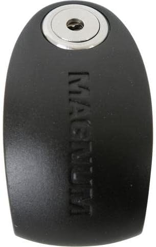 Magnum+ Titan Motorcycle Anti-Theft 8/10 Alarm Disc Lock 10mm - Black/Orange