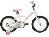 Apollo Butterflies 16" Wheel 5-9 Years Kids Bike with Stabilisers - Pink