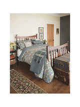 Morris & Co. Strawberry Thief 100% Cotton Bedspread L265 x W260cm - Slate - Kazoop 