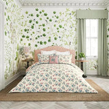 Sanderson Rubus Double Duvet Cover Pillow Case Set Multicoloured - Raspberry