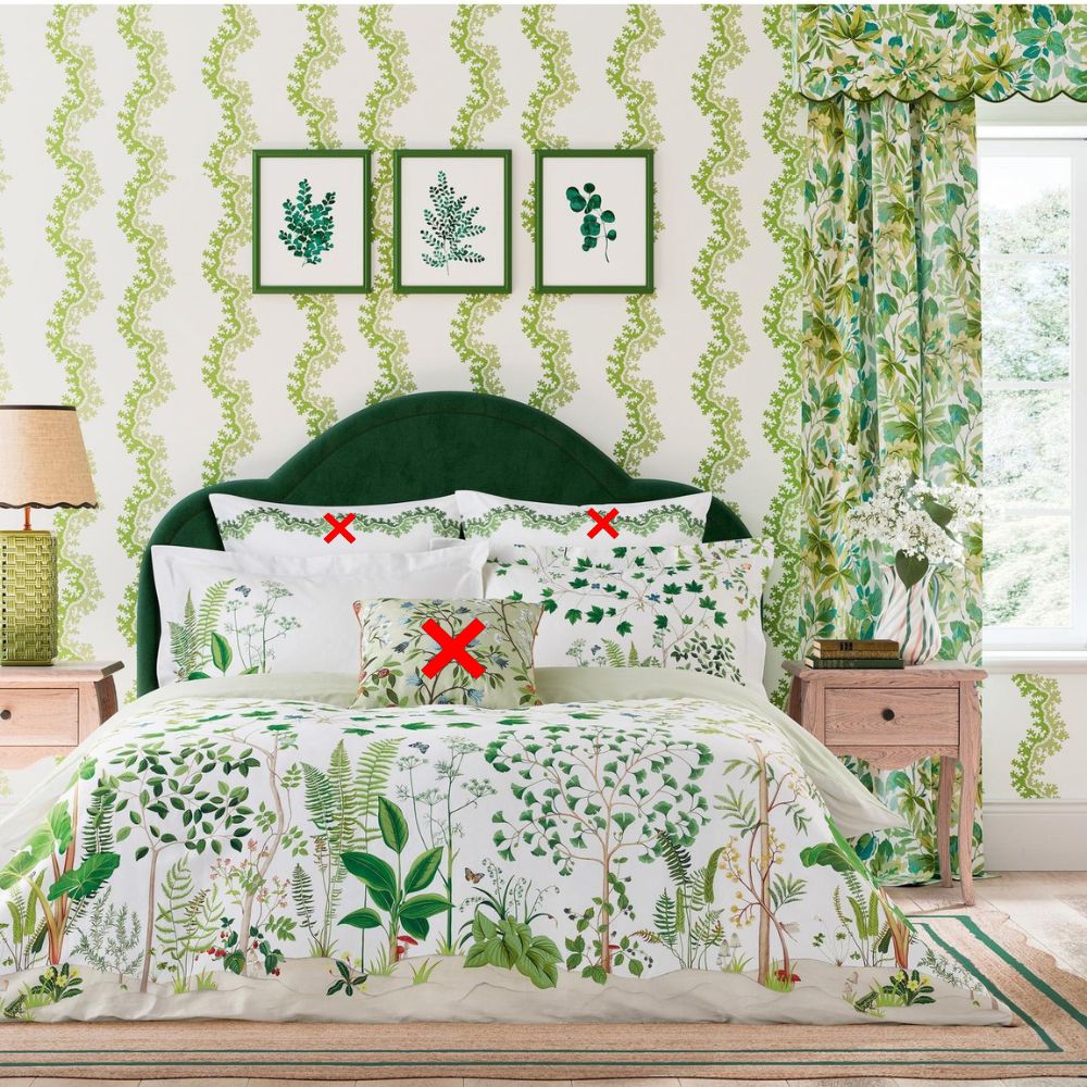 Sanderson Sycamore and Oak Cotton King Duvet Cover Set Multi L220 x W230cm