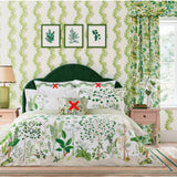 Sanderson Sycamore and Oak Cotton King Duvet Cover Set Multi L220 x W230cm