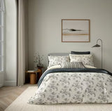 Bedeck of Belfast Arianne Charcoal Grey Cotton Duvet Cover Set - King Size