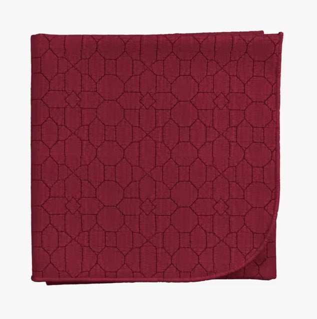 Museums & Galleries V&A Chinoiserie Charm Cotton Throw 220 x 170cm - Red
