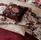 Museums & Galleries V&A Chinoiserie Charm Cotton Throw 220 x 170cm - Red