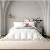 Bedeck of Belfast Astrid Cotton Percale Super King Duvet Cover Set - White