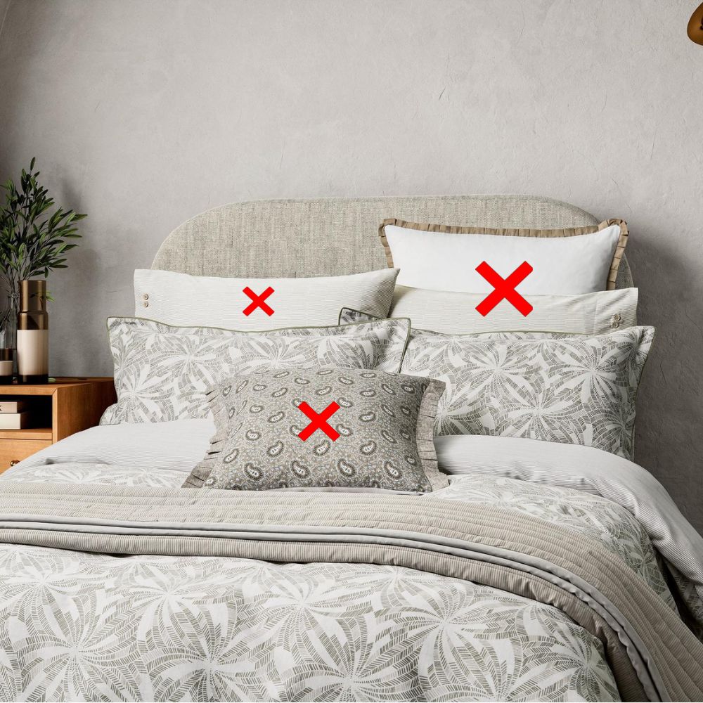 Bedeck of Belfast Cora Floral Cotton Super King Duvet Cover - Light Grey