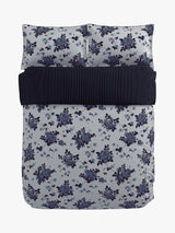 Bedeck of Belfast Freya Floral King Size Duvet Cover Set - Midnight Blue