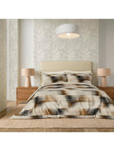 Harlequin Oscillation Striped Super King Duvet Cover Set - Charcoal/Multi