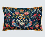 Morris & Co. Seasons Floral Indigo/Multi Cotton Duvet Cover Set - King Size