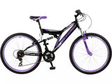Boss Venom Womens 21-Speed Mountain Bike - Black/Purple - 18'' Medium Frame