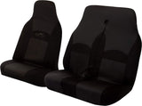 Cosmos Commercial Front Pair Seat Covers 14022 - Grey/Black