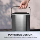Daewoo SDA2931 12kg Portable Countertop Ice Cube Maker - Stainless Steel