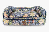 Morris & Co. Strawberry Thief Print Large Dog Sofa Bed - Navy Blue/Multi