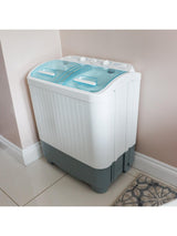 Leisurewize Portawash Plus Twin Tub Portable Washing Machine - White - Kazoop 