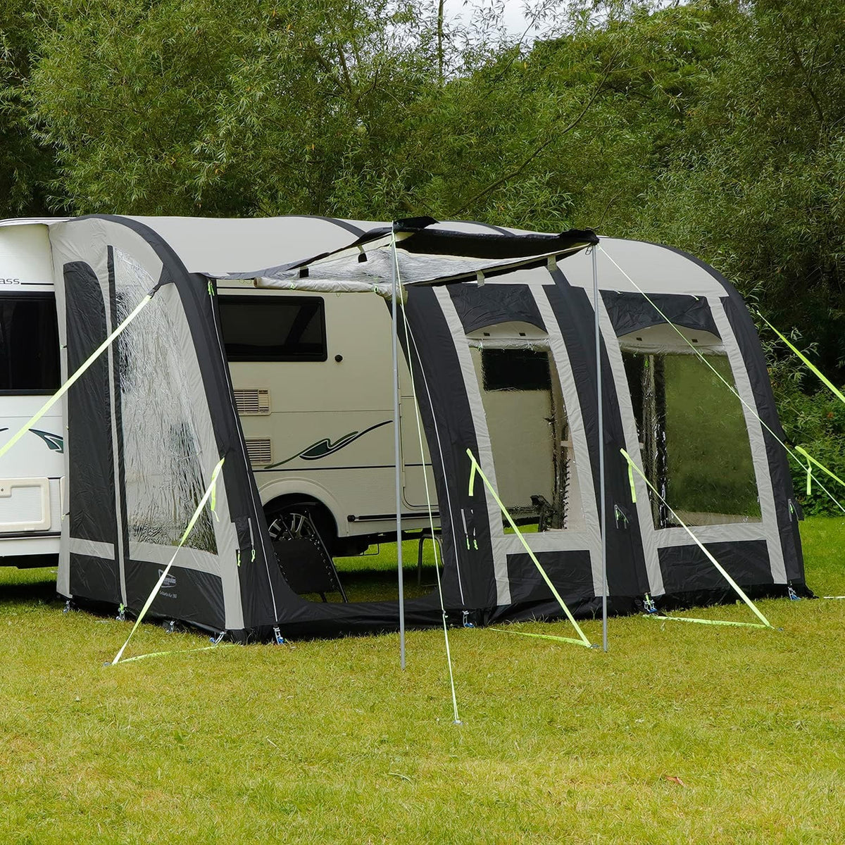 Leisurewize 390 Ontario Caravan Inflatable Porch Air Awning 390 x 240cm - Kazoop 