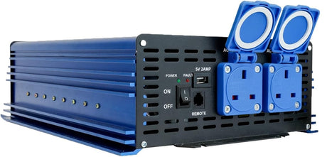 Streetwize 2000 Watt Pure Sine Wave Inverter AC12V Power Motorhome UK 3 Pin - Kazoop 