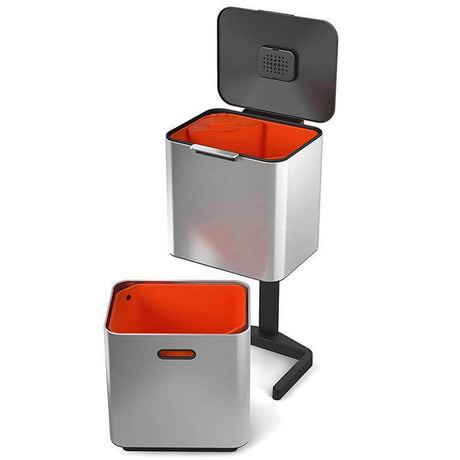 Joseph Joseph Totem Max 60L Bin Waste Separation Unit - Stainless Steel