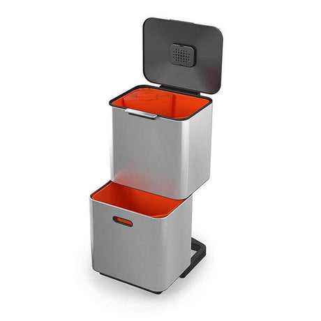 Joseph Joseph Totem Max 60L Bin Waste Separation Unit - Stainless Steel