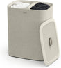 Joseph Joseph Tota Easy-Empty Laundry Separation Basket with Lid 90L - Ecru - Kazoop 