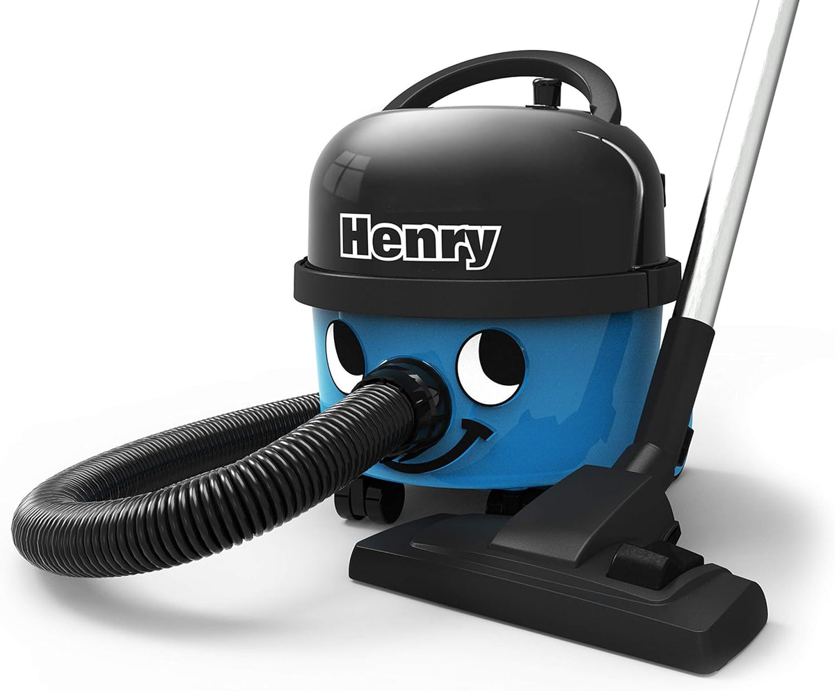 Numatic Henry HVR 160-11 Cylinder Bagged Vacuum Cleaner - Blue - Kazoop 