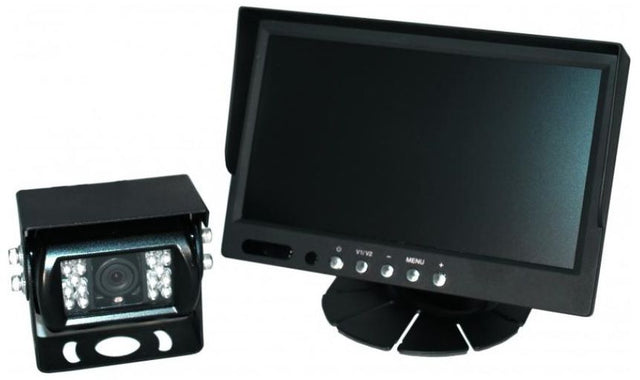 Echomaster MCK70 7" Monitor and IR Reversing Parking Camera Kit - Black - Kazoop 