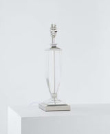 Laura Ashley Carson Grande Crystal Table Lamp Base - Polished Nickel/Clear