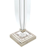 Laura Ashley Carson Grande Crystal Table Lamp Base - Polished Nickel/Clear