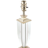 Laura Ashley Carson Grande Crystal Table Lamp Base - Polished Nickel/Clear