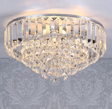 Laura Ashley Vienna Crystal Flush 3 Bulb IP20 Ceiling Light - Clear/Chrome