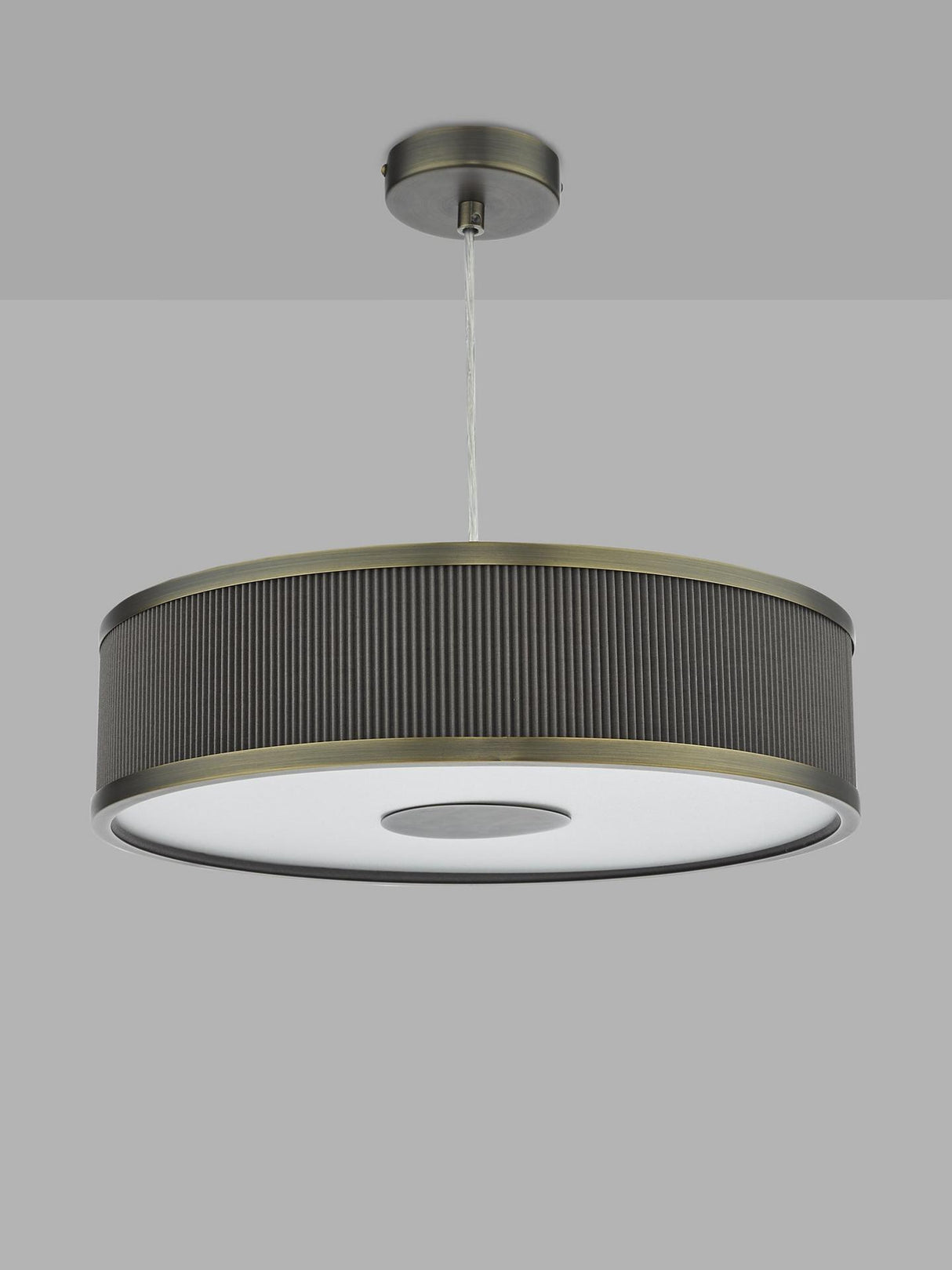 Där Alvaro Living Room Diffuser Ceiling Light - Small - Warm Grey/ Brass
