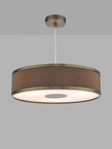 Där Alvaro Living Room Diffuser Ceiling Light - Small - Warm Grey/ Brass