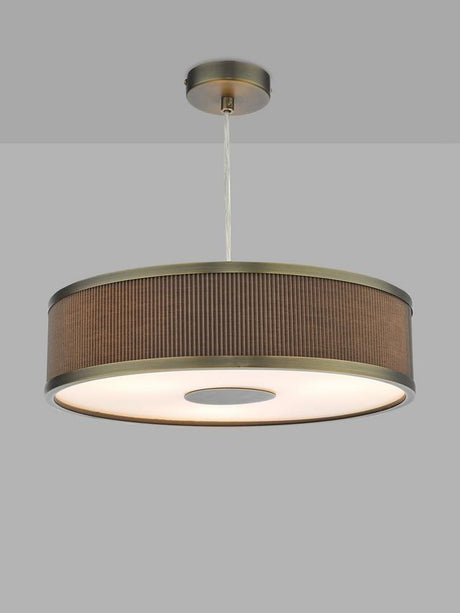 Där Alvaro Living Room Diffuser Ceiling Light - Small - Warm Grey/ Brass