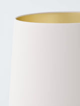 Laura Ashley Nevern Ribbed Glass Drum Shade Table Lamp - Champagne/Ivory