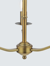 English Heritage Marble Hill 3 Light Pendant Ceiling Light - Metallic Brass