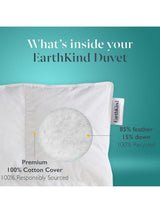 EarthKind 13.5 Tog Recycled Feather & Down Duvet - King Size 225 x 220cm