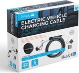 Simply Adjustable 5M 3Pin to Type 1 Electric Vehicle Flexible Charging Cable