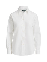 Ralph Lauren Womens Jamelko Regular Fit Long Sleeve Shirt - Size M - White