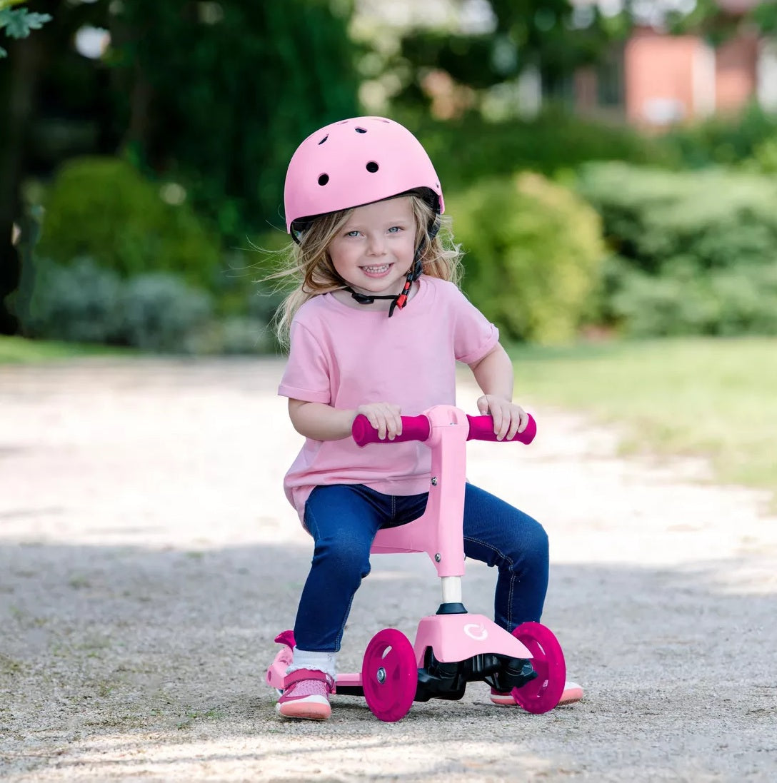 EVO 3-in-1 Cruiser Ride-On Adjustable 12+ Months Kids Girls Scooter - Pink