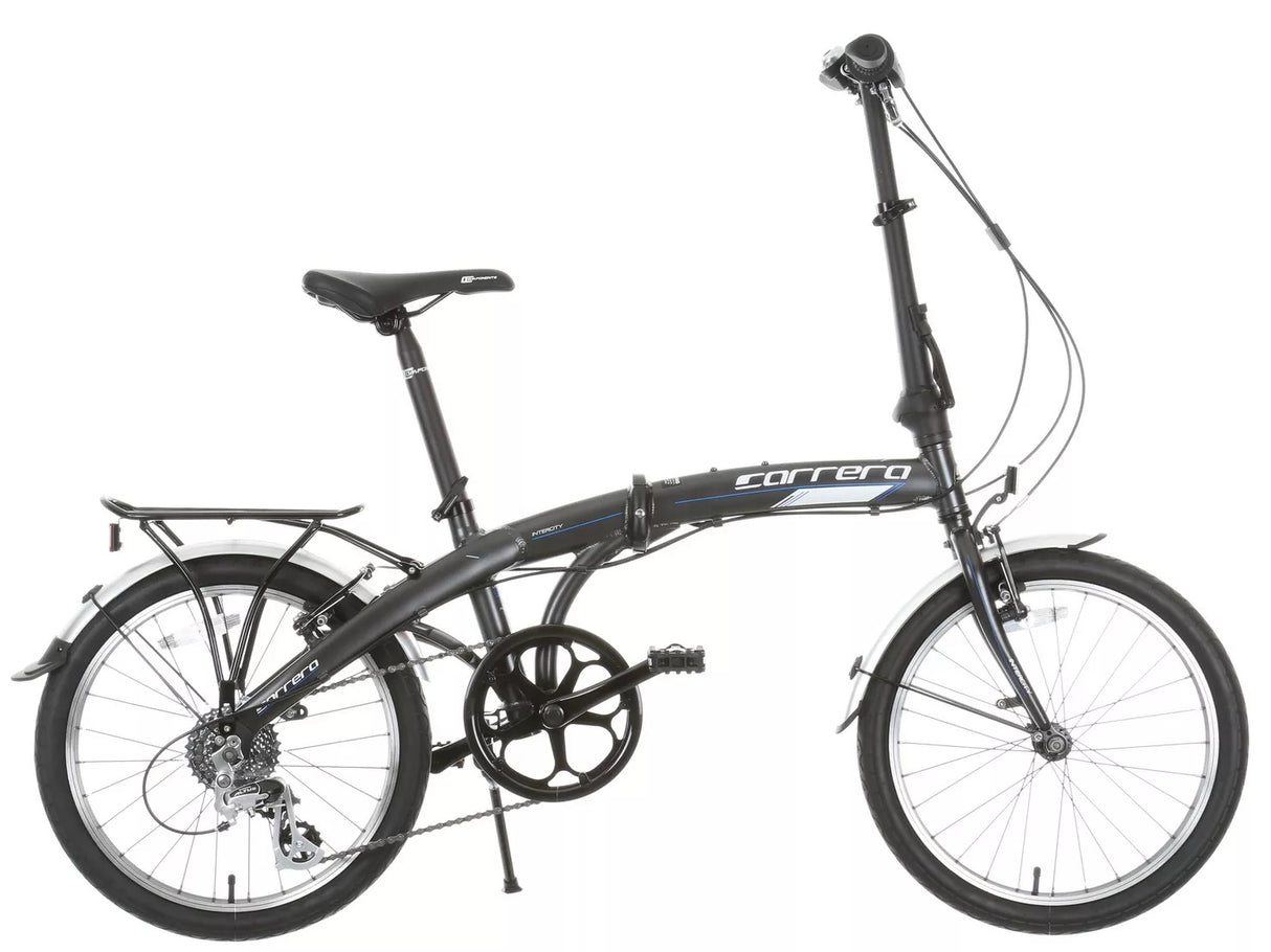 Carrera Intercity Unisex 8 Speed Alloy 20'' Wheels Compact Folding Bike - Grey