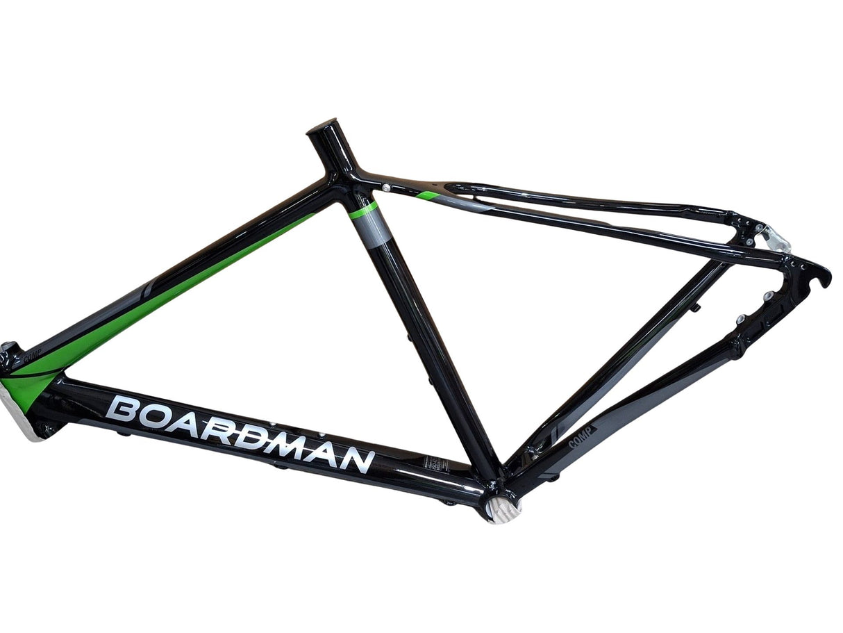 NEW Boardman CX Comp 700C Alloy Bike Frame Only - Shiny Black/Green - 50cm/Small