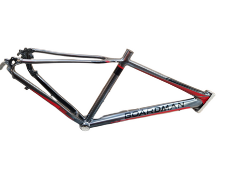 Boardman MX Comp Mens Hybrid Bike Frame Only - Shiny Platinum - Small 45cm