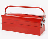 Halfords Cantilever Heavy Duty Metal Tool Box 56.5 x 21.2 x 22.2cm - Red