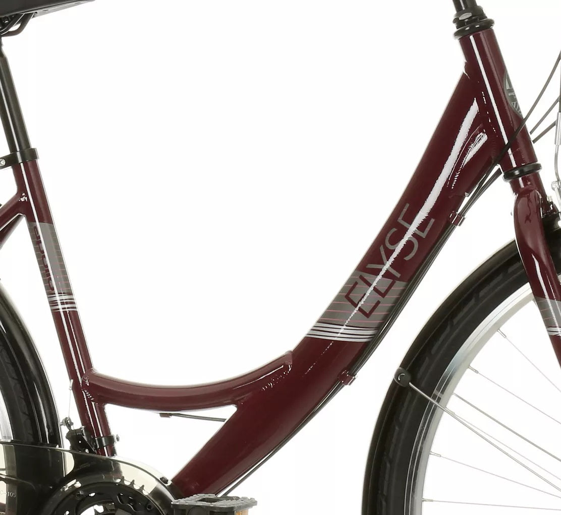 Apollo Elyse Women's 21 Speed 16'' Alloy Frame Hybrid Bike - Small - Purple