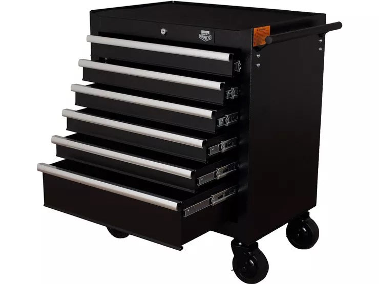 Halfords Advanced Garage Workshop Soft Close 6 Drawer Tool Cabinet - Black